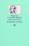 DISCURSOS A LA NACIÓN ALEMANA | 9788430915736 | FICHTE, JOHANN GOTTLIEB