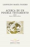 ACERCA DE UN POSIBLE TESTAMENTO | 9788494546198 | PANERO, LEOPOLDO MARIA