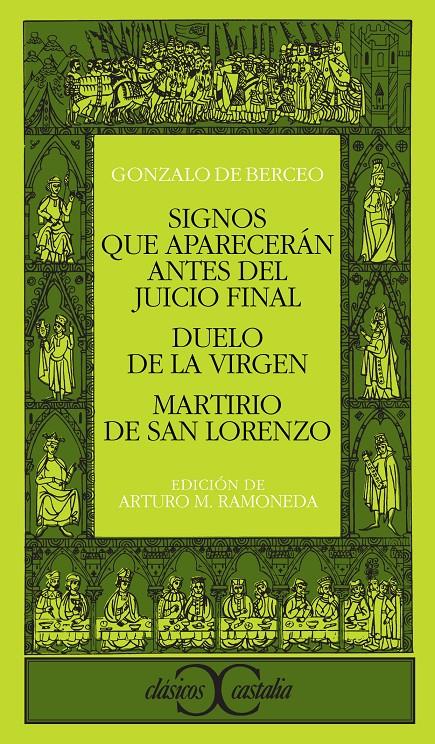 SIGNOS QUE APARECERAN ANTES DEL JUICIO FINAL.DUELO DE LA VIR | 9788470393525 | BERCEO, GONZALO DE