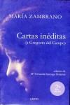 CARTAS INÉDITAS (A GREGORIO DEL CAMPO) | 9788496067820 | ZAMBRANO, MARÍA