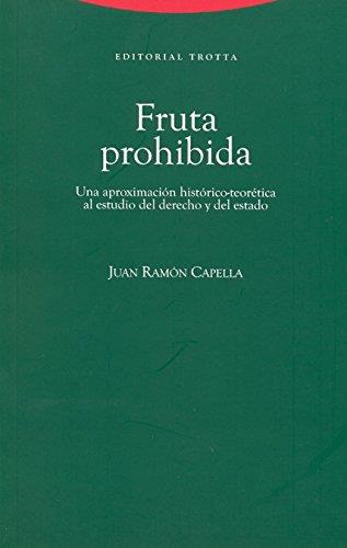 FRUTA PROHIBIDA | 9788498790139 | CAPELLA, JUAN RAMON