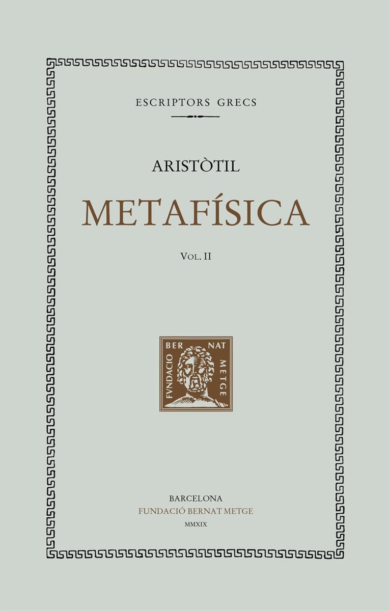 METAFISICA ( VOL. II) | 9788498593310 | ARISTÒTIL