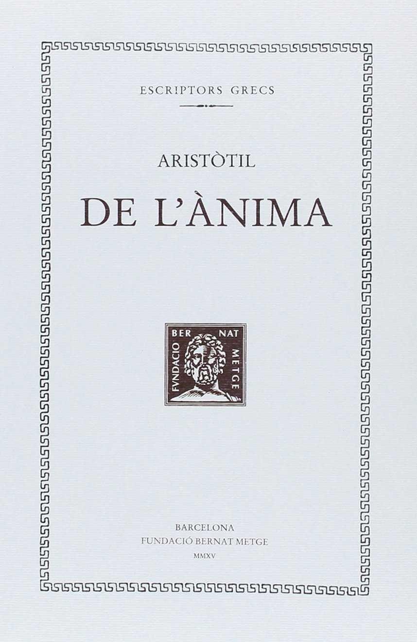 DE L'ÀNIMA | 9788498592528 | ARISTÒTIL