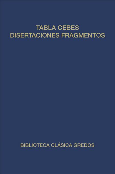 TABLA CEBES DISERTACIONES FRAGMENTOS MEN | 9788424916893 | MUSONIO RUFO, CAYO/DE HIERAPOLIS , EPICTETO