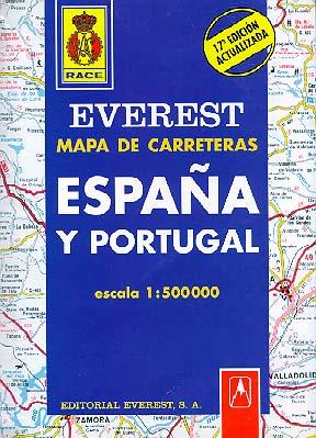 ESPAÑA Y PORTUGAL. MAPA DE CARRETERAS (ESC. 1:500000) | 9788424141202 | CARTOGRAFÍA EVEREST