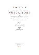 POETA EN NUEVA YORK (FACSÍMIL) | 9788413697482 | GARCÍA LORCA, FEDERICO