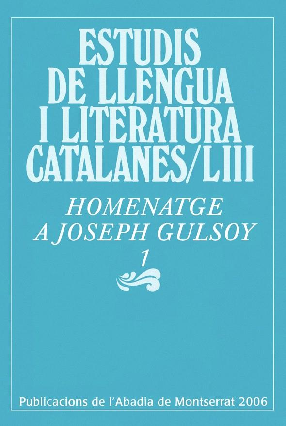 ESTUDIS DE LLENGUA I LITERATURA CATALANES / LIII | 9788484158431TA | AA.VV