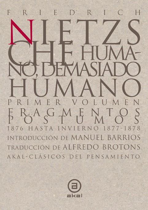 HUMANO DEMASIADO HUMANO | 9788446007364 | NIETSZCHE, FRIEDRICH