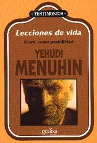 LECCIONES DE VIDA | 9788474323665 | MENUHIN, YEHUDI