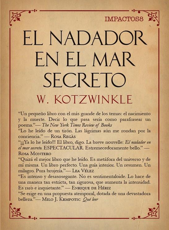 EL NADADOR EN EL MAR SECRETO | 9788417181055 | KOTZWINKLE, WILLIAM