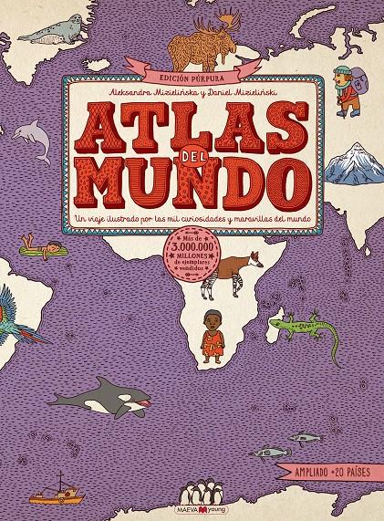 ATLAS DEL MUNDO. EDICIÓN PÚRPURA | 9788417708832 | MIZIELINSKA, ALEKSANDRA / MIZIELINSKI, DANIEL