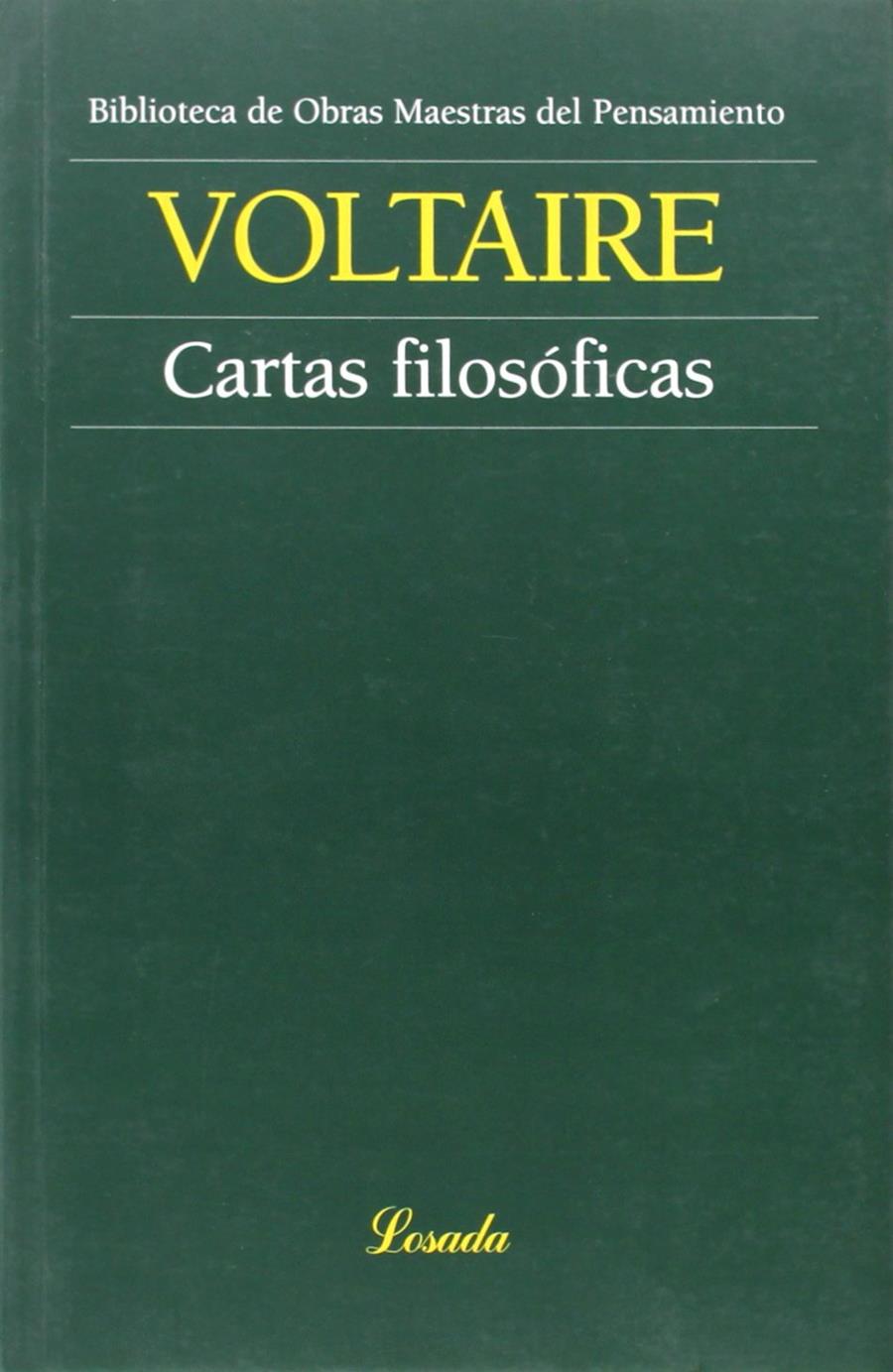 CARTAS FILOSÓFICAS | 9789500399098 | VOLTAIRE